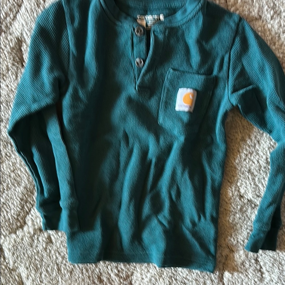 Carhartt Blue Long Sleeve Tee Relaxed Fit